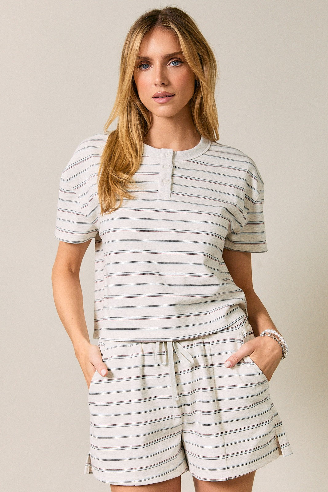Seaside Stripe Boxy Tee