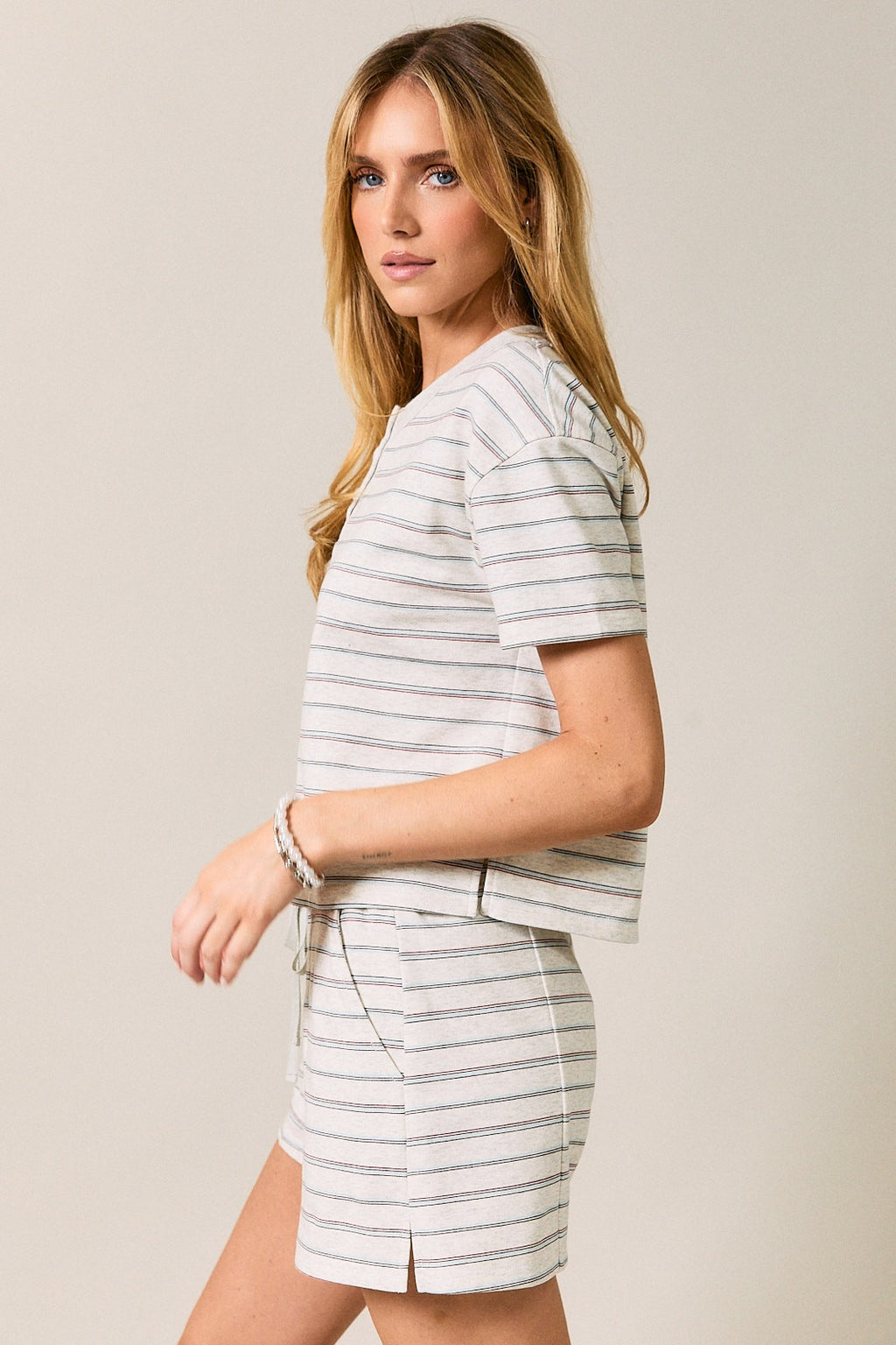 Seaside Stripe Boxy Tee