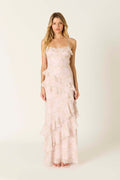 Rosy Meadow Maxi Dress