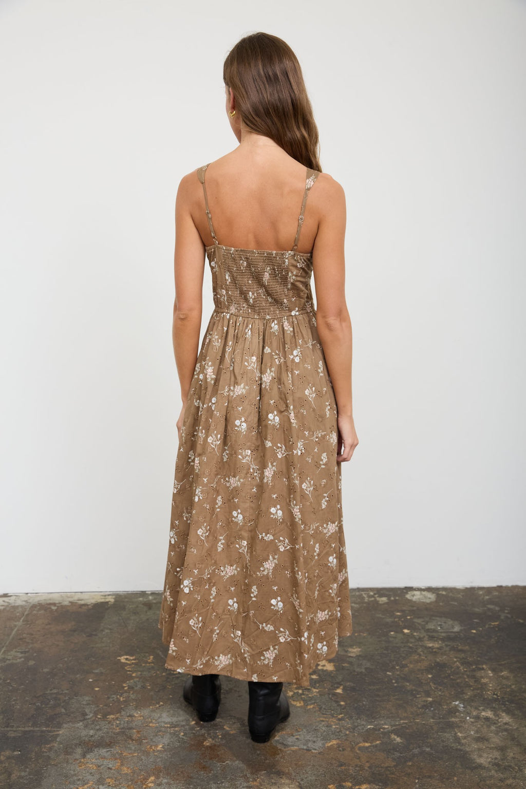 Autumn Blossom Midi Dress