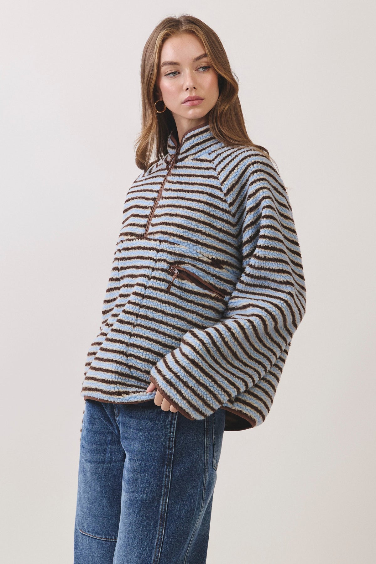The Cozy Trails Stripe Pullover