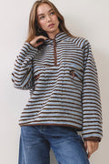 The Cozy Trails Stripe Pullover