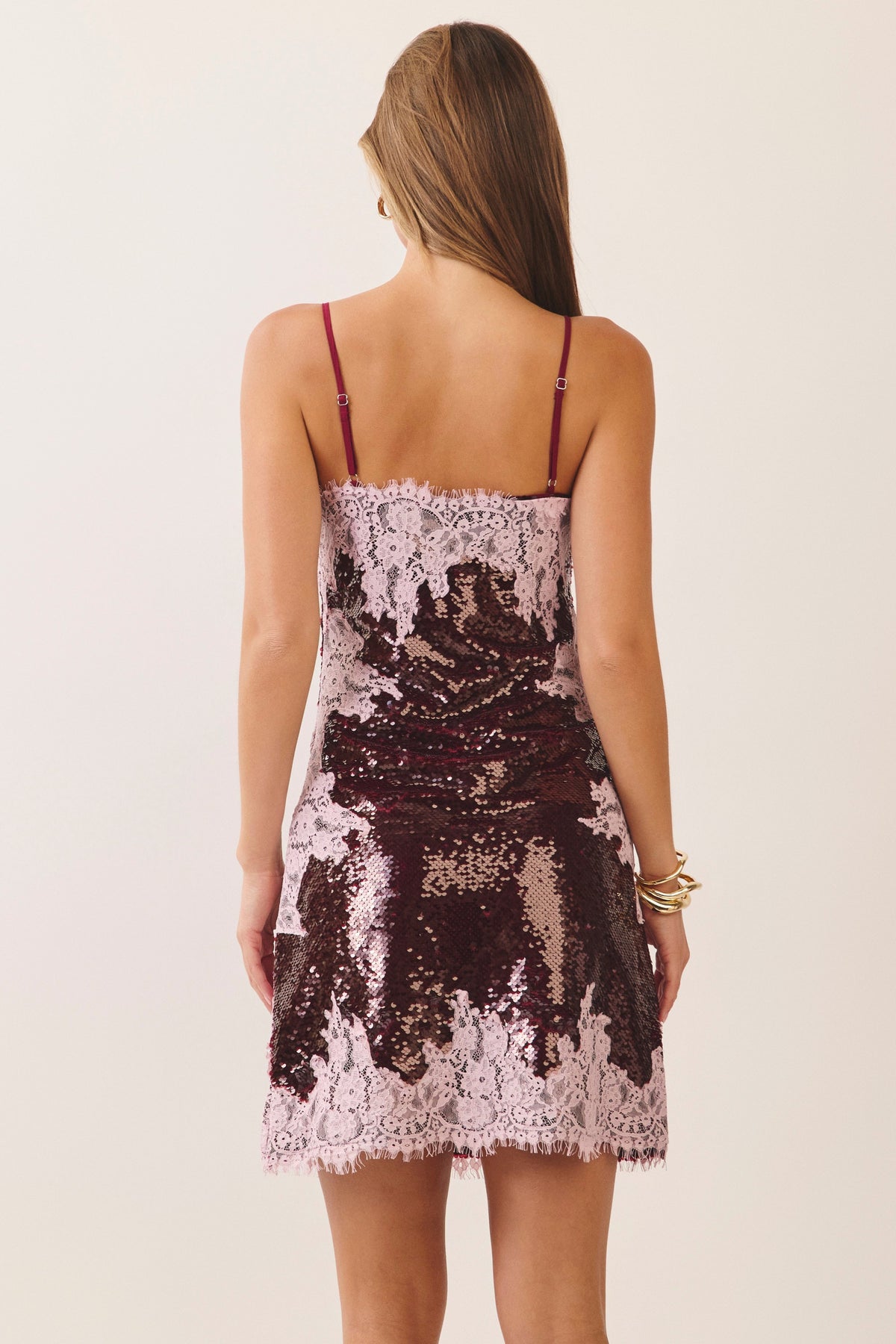 Sparkle & Lace Mini Dress