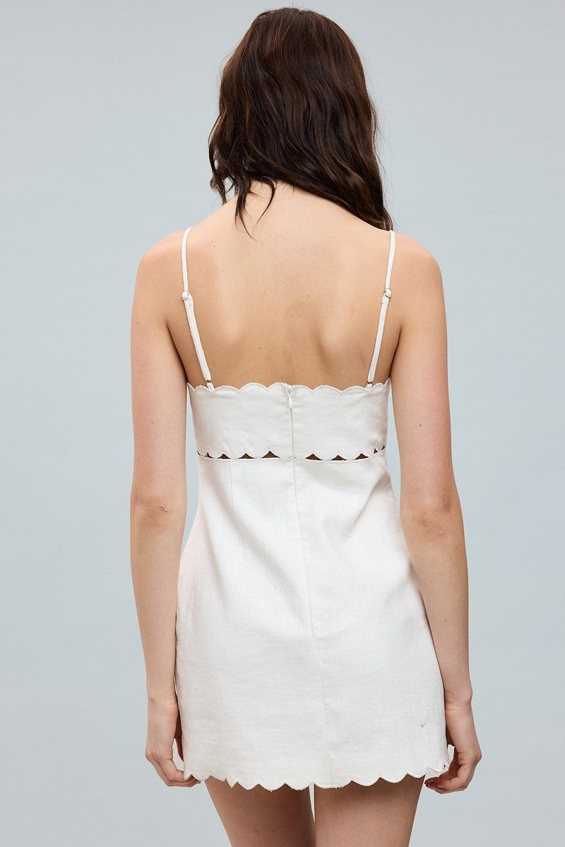 Sunny Stroll Linen Mini Dress