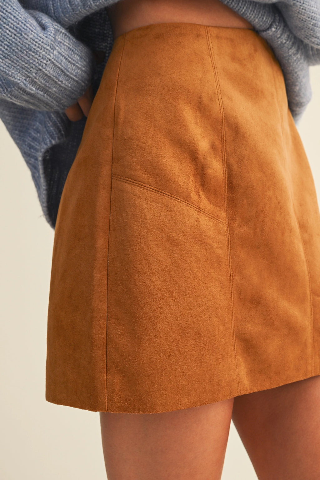 Electric Muse Suede Mini Skirt