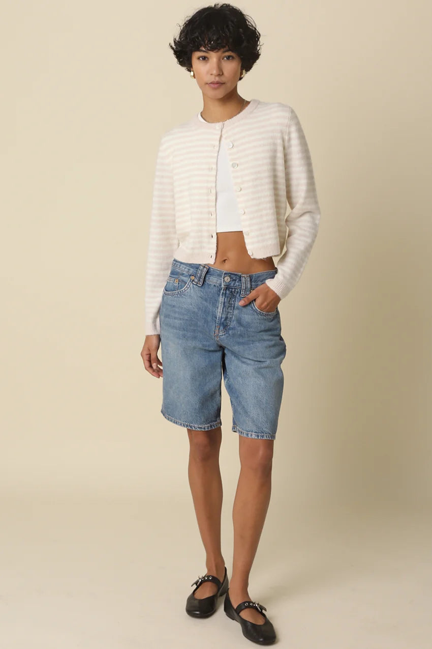 Deja Cropped Knit Cardigan
