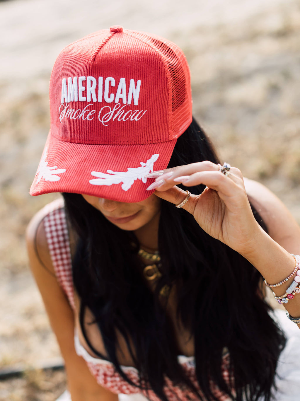 American Smoke Show Corduroy Trucker Hat