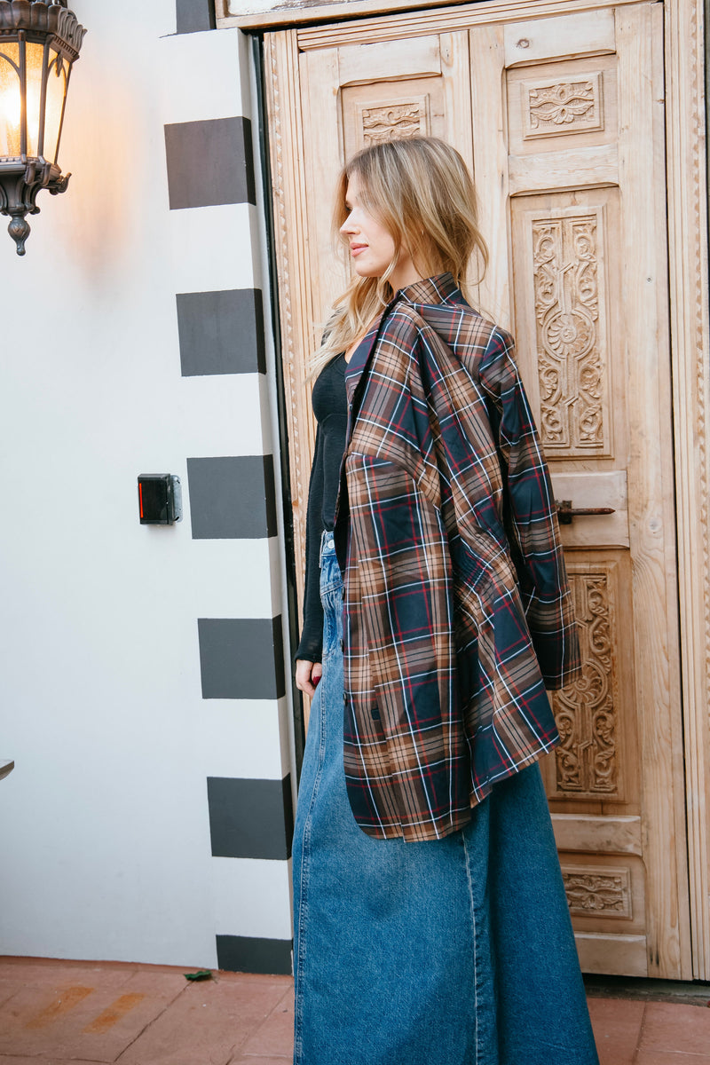 Steve Madden Frida Plaid Jacket