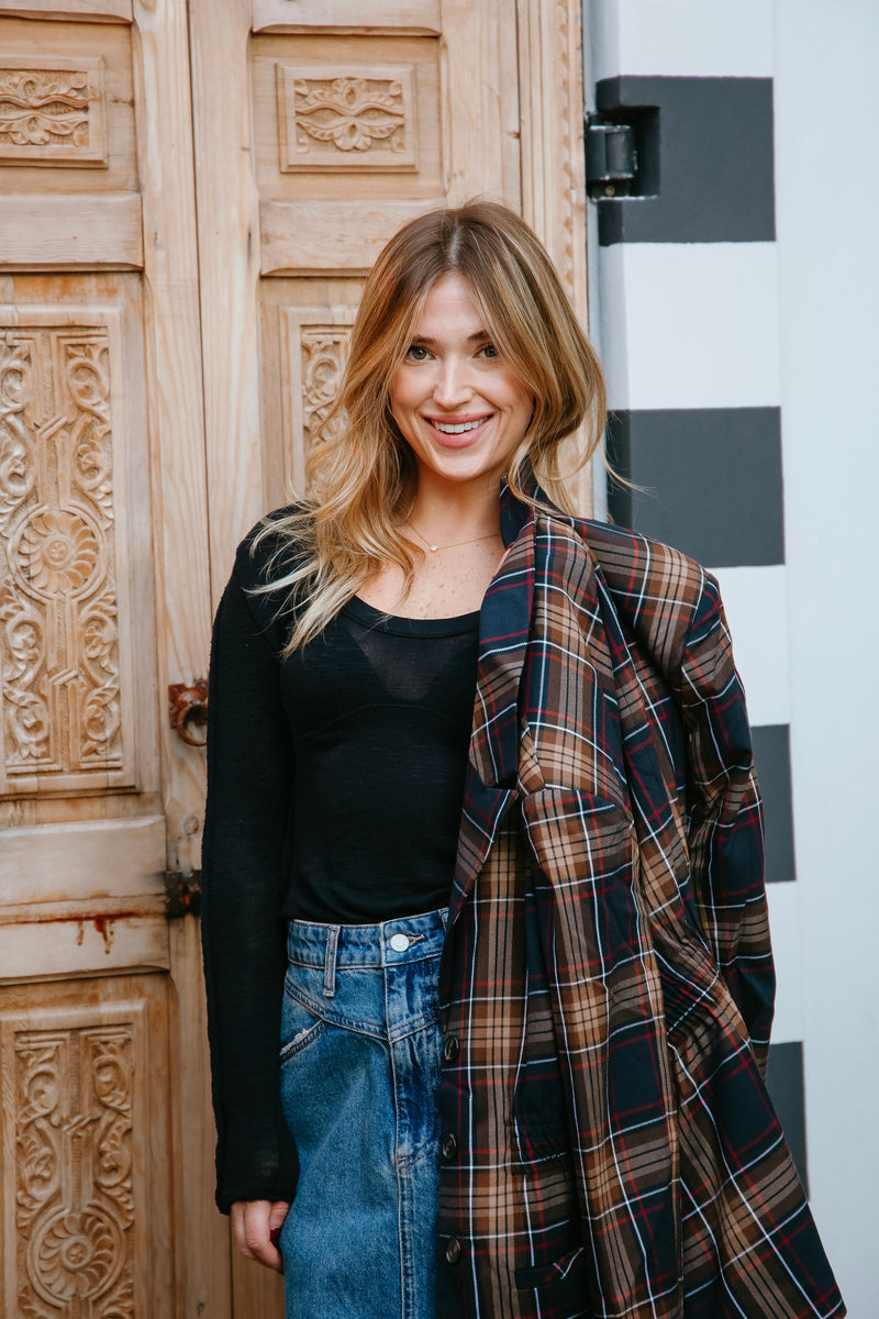 Steve Madden Frida Plaid Jacket