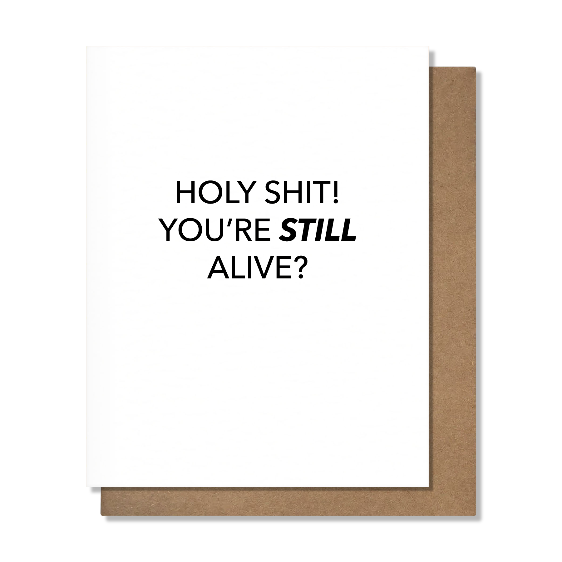 Holy Shit! You’re Still Alive Birthday Card