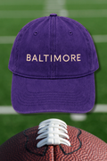 Purple Baltimore Dad Hat