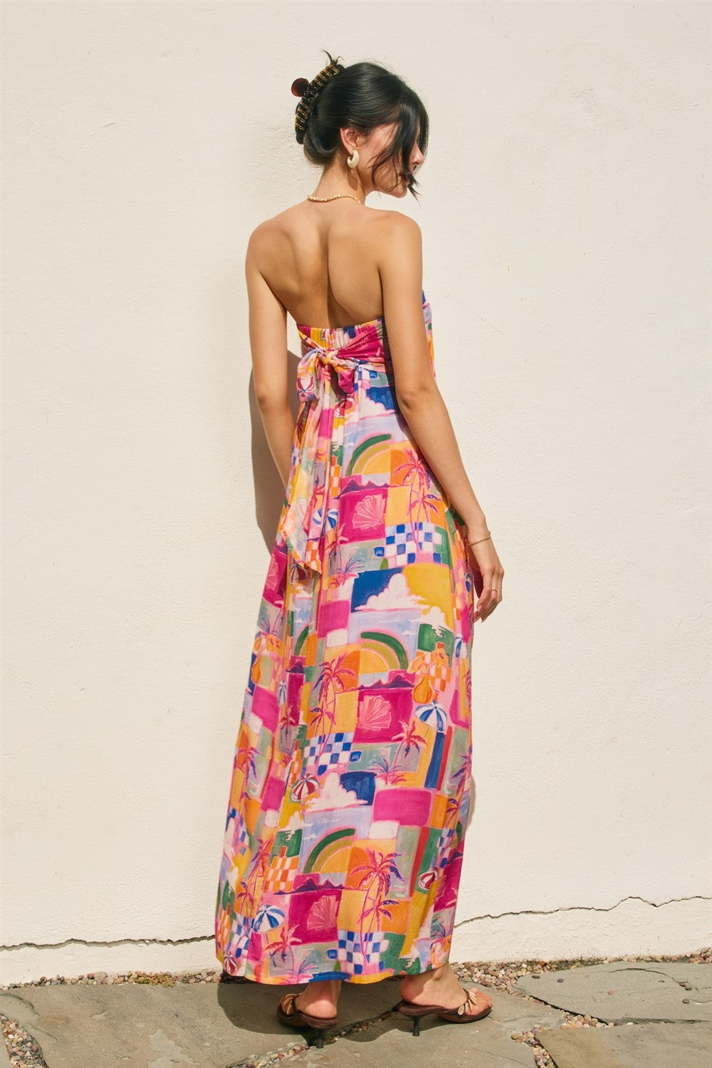 Bahamas Strapless Maxi Dress