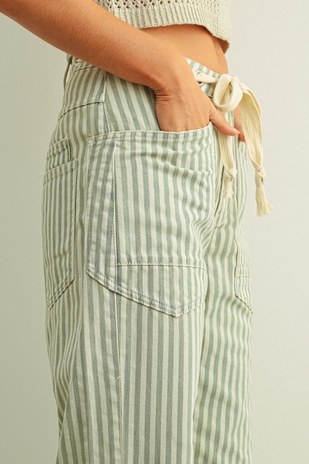 Coastal Stripe Barrel Pant