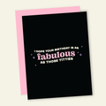 Fabulous Titties Birthday Card