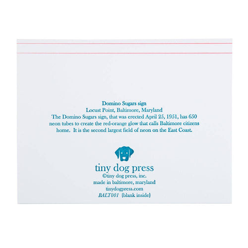 As Sweet As Domino Sugars Baltimore Greeting Card