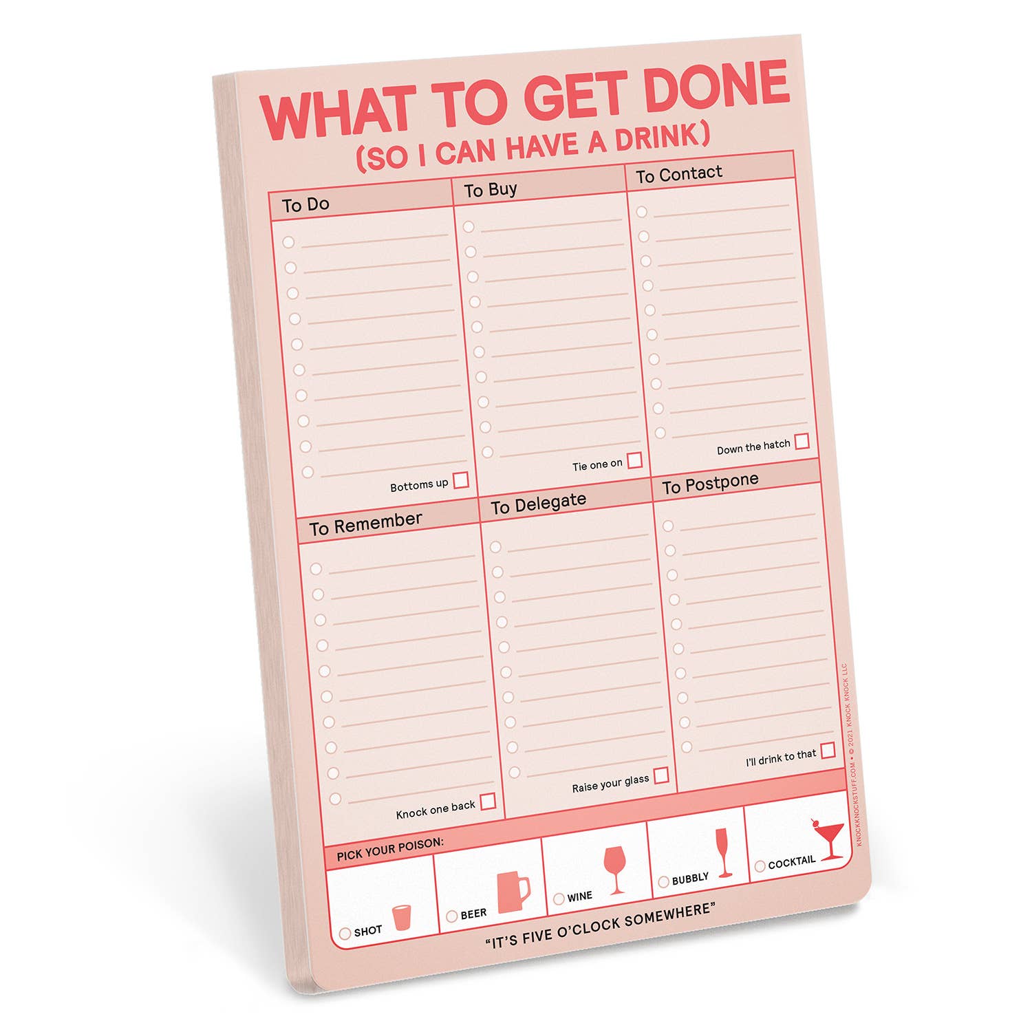 What to Get Done So I Can Have a Drink Notepad