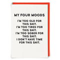 My Four Moods Card