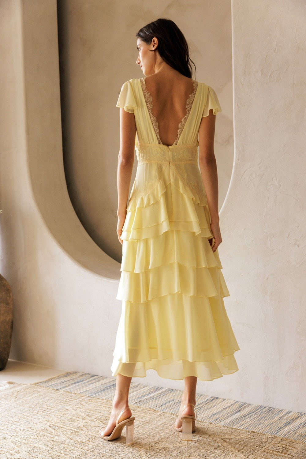 The Sweet Escape Ruffle Midi Dress – Brightside Boutique