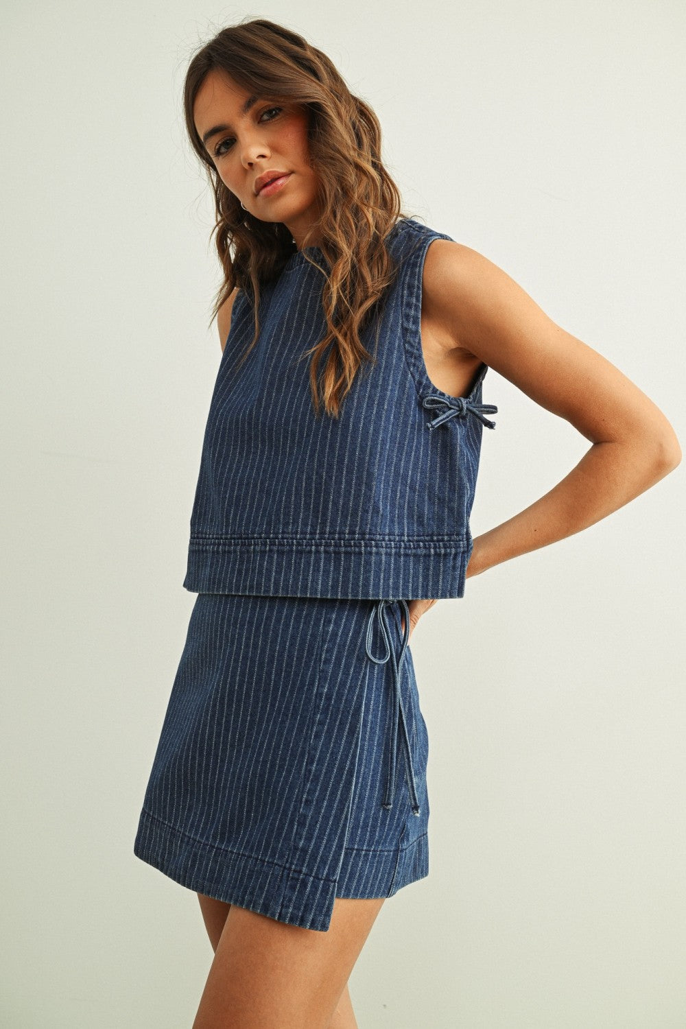 Pinstripe Society Skort