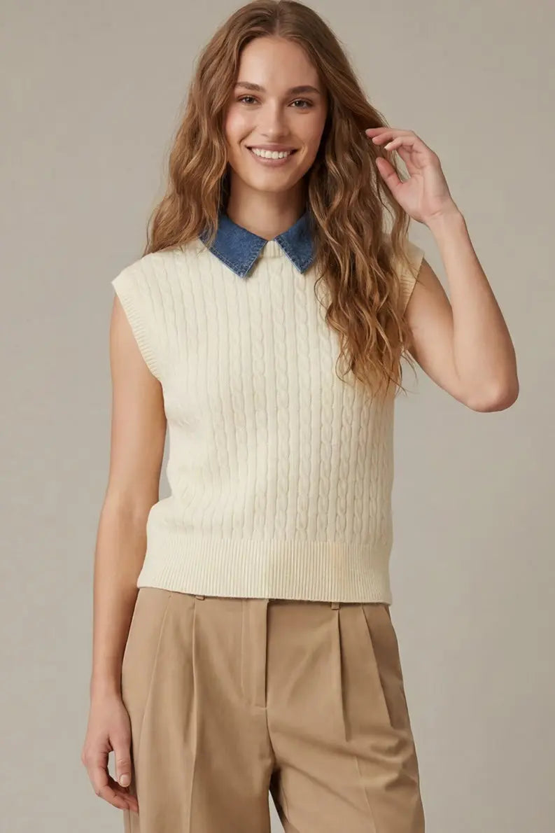 The Prescott Layered Sweater Top