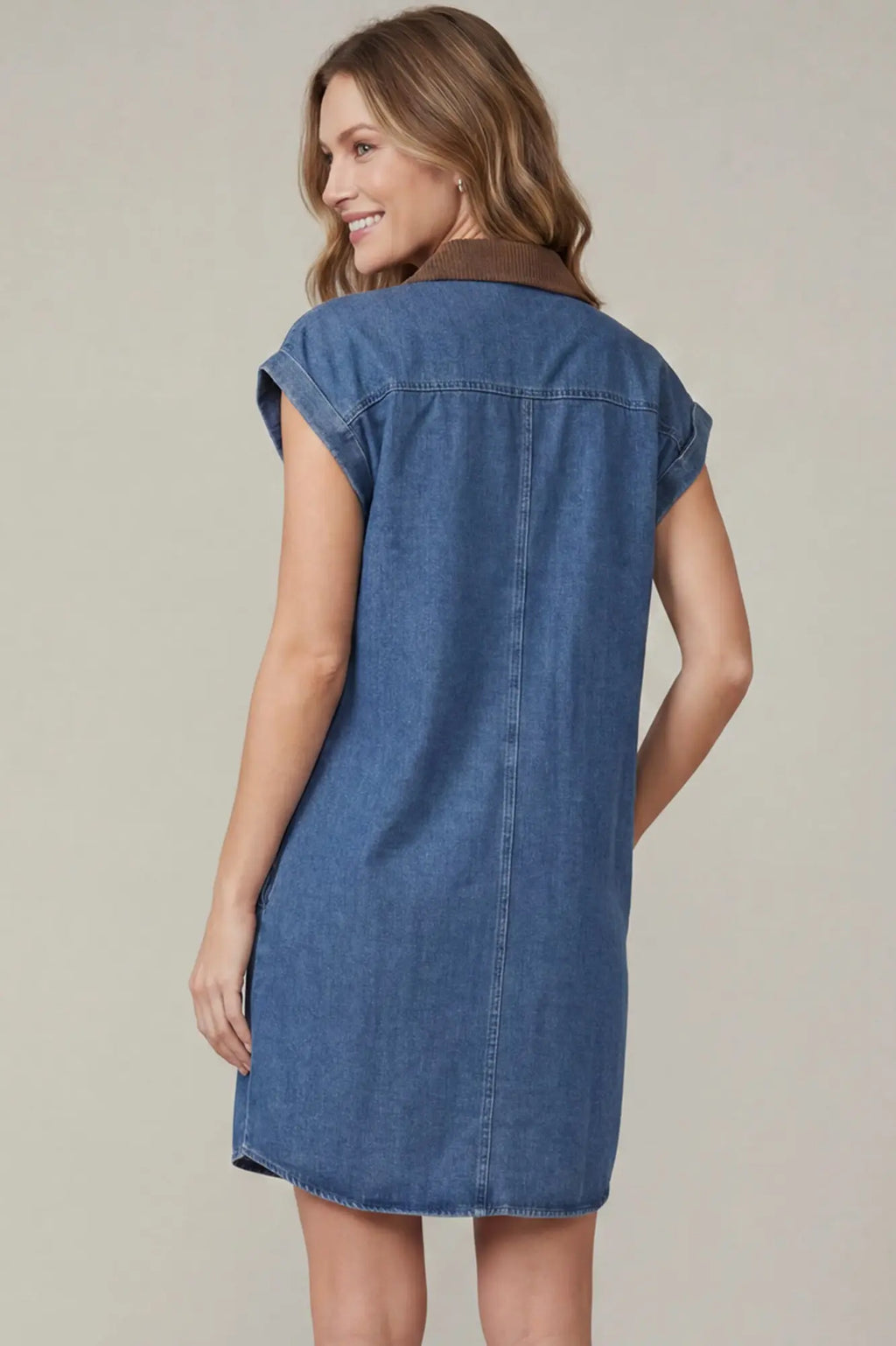 The All-American Denim Mini Dress