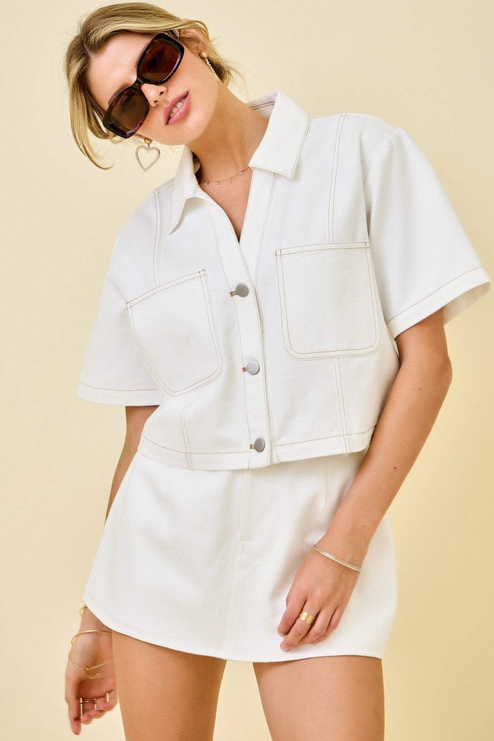 Dockside Denim Crop Jacket