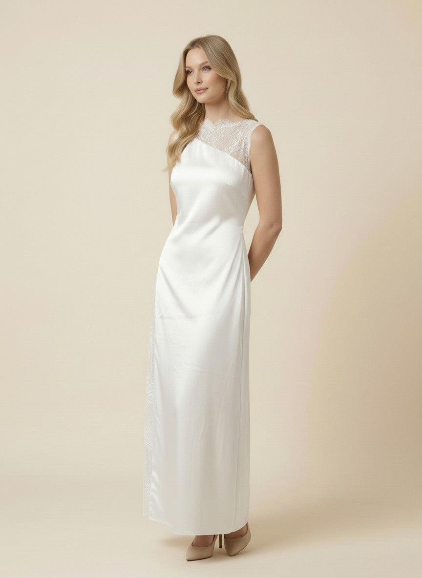 The Juliette Satin Maxi Dress