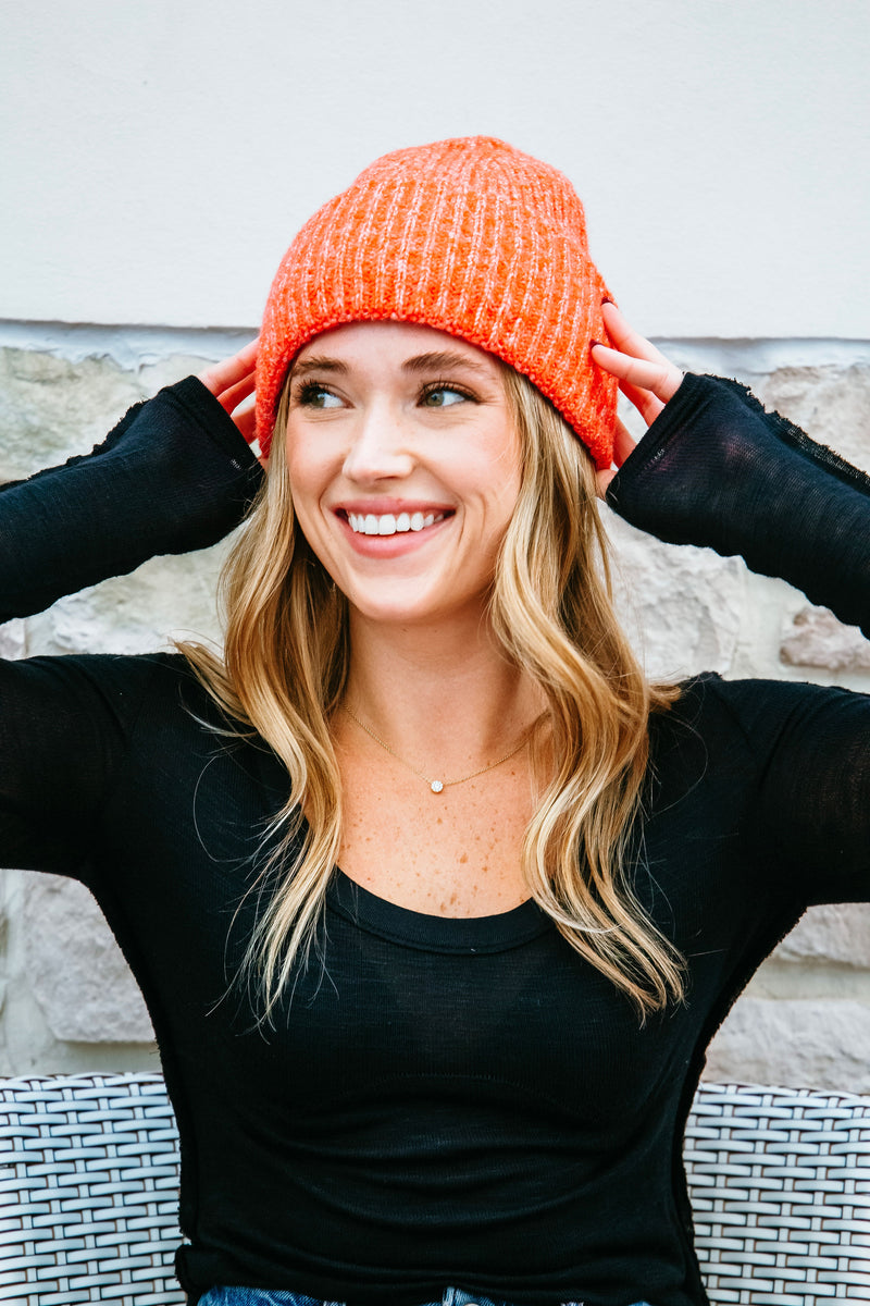 Free People Harbor Marled Ribbed Beanie