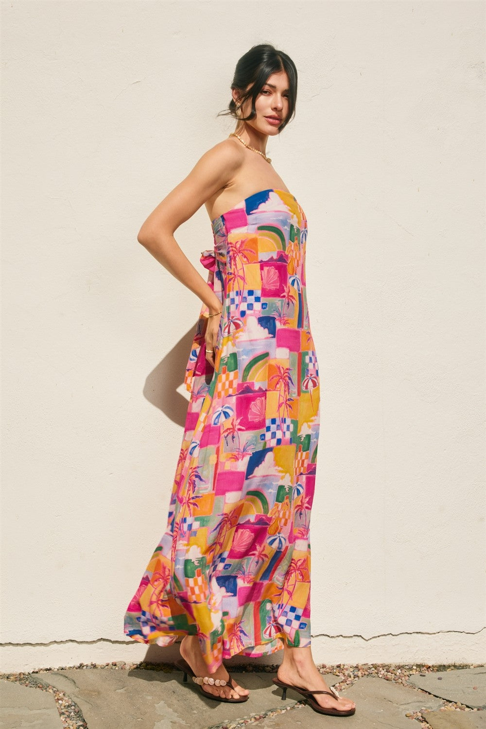 Bahamas Strapless Maxi Dress