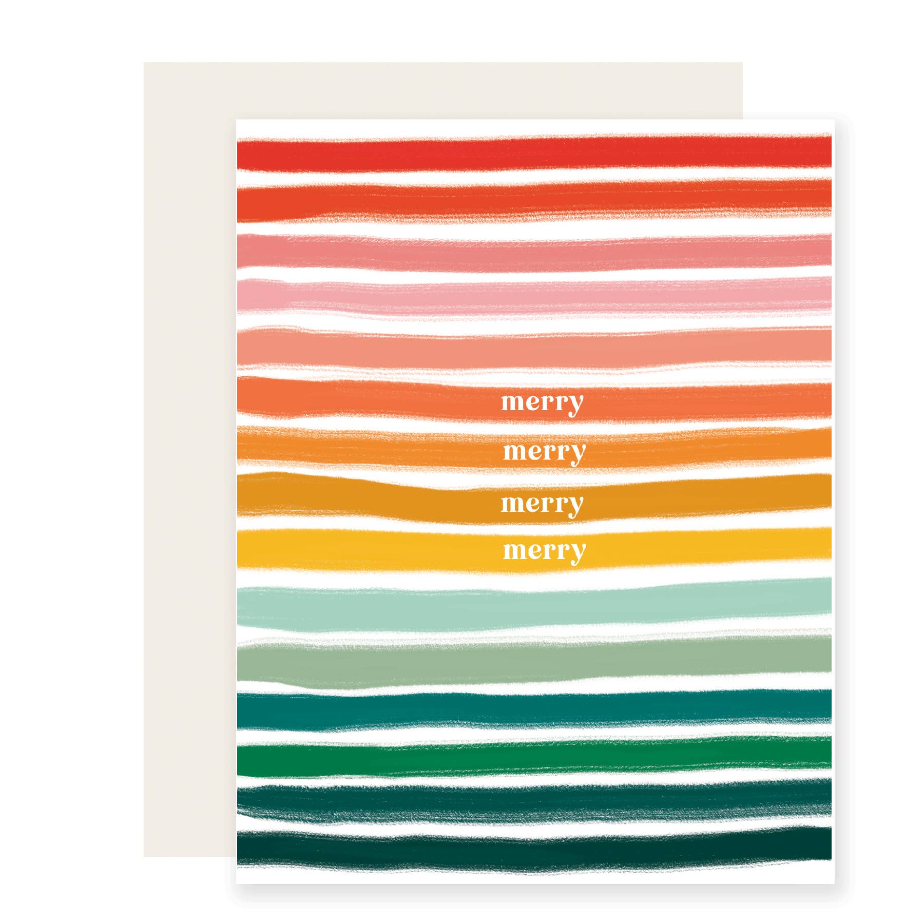 Merry Merry Stripes Holiday Card