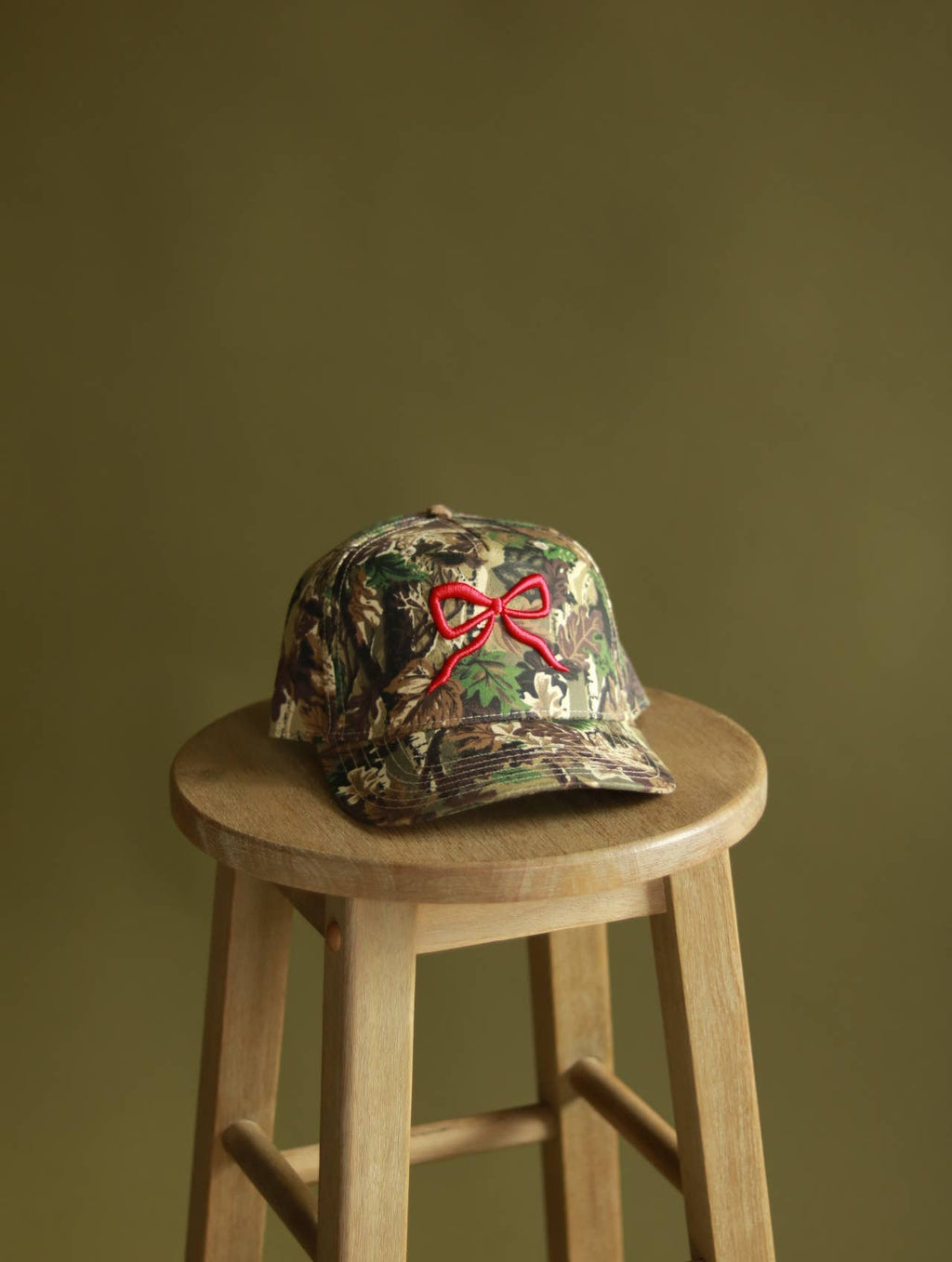 Camo Red Bow Snapback