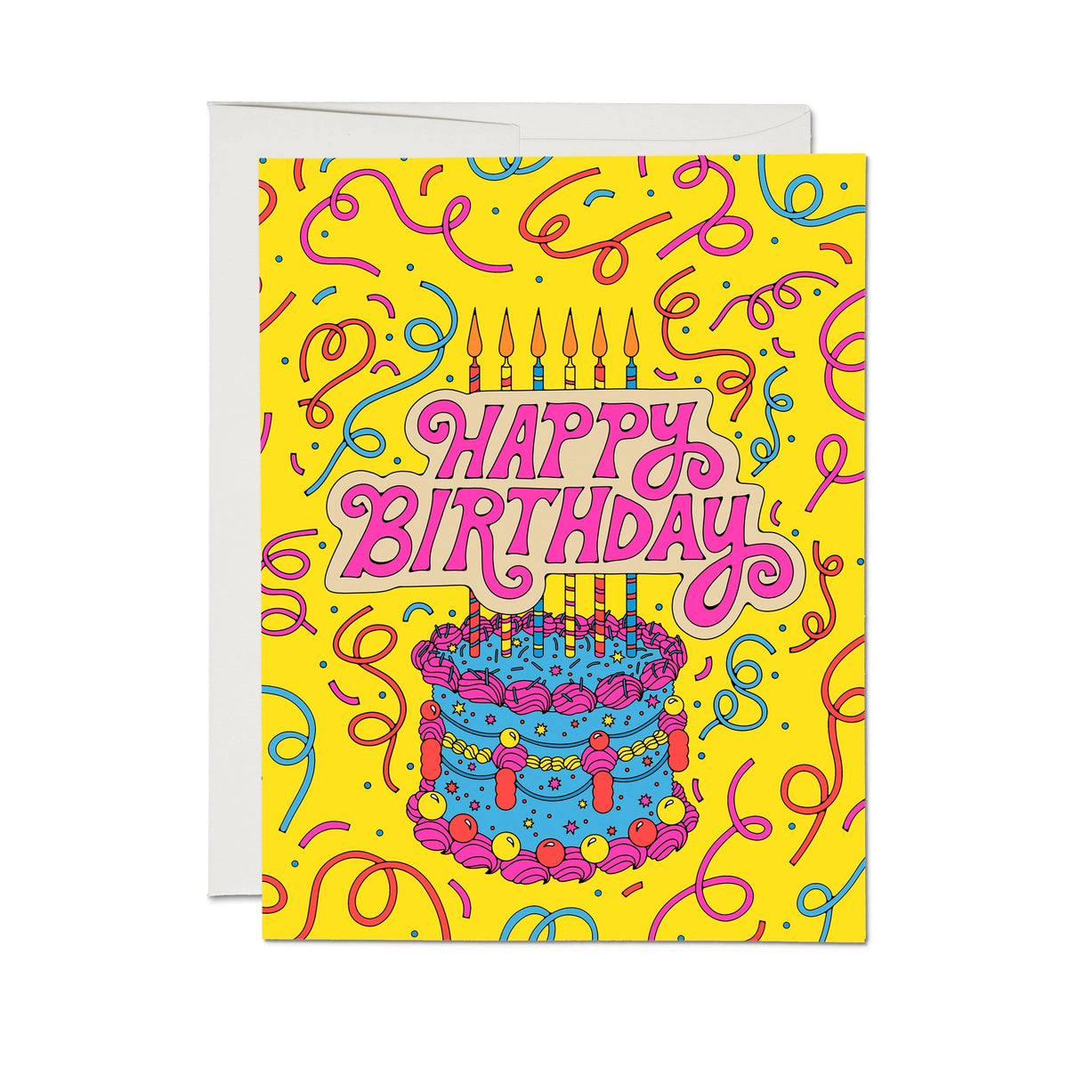 Cake and Confetti Birthday Card