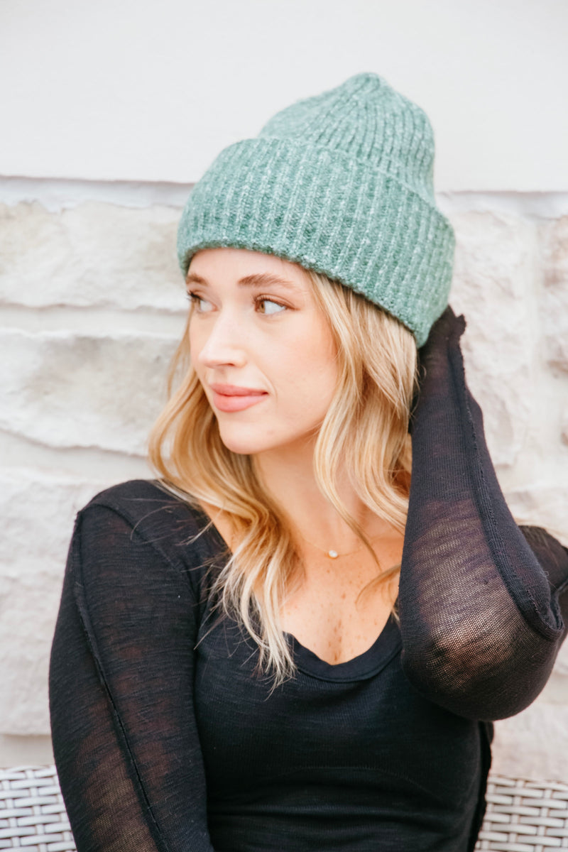 Free People Harbor Marled Ribbed Beanie