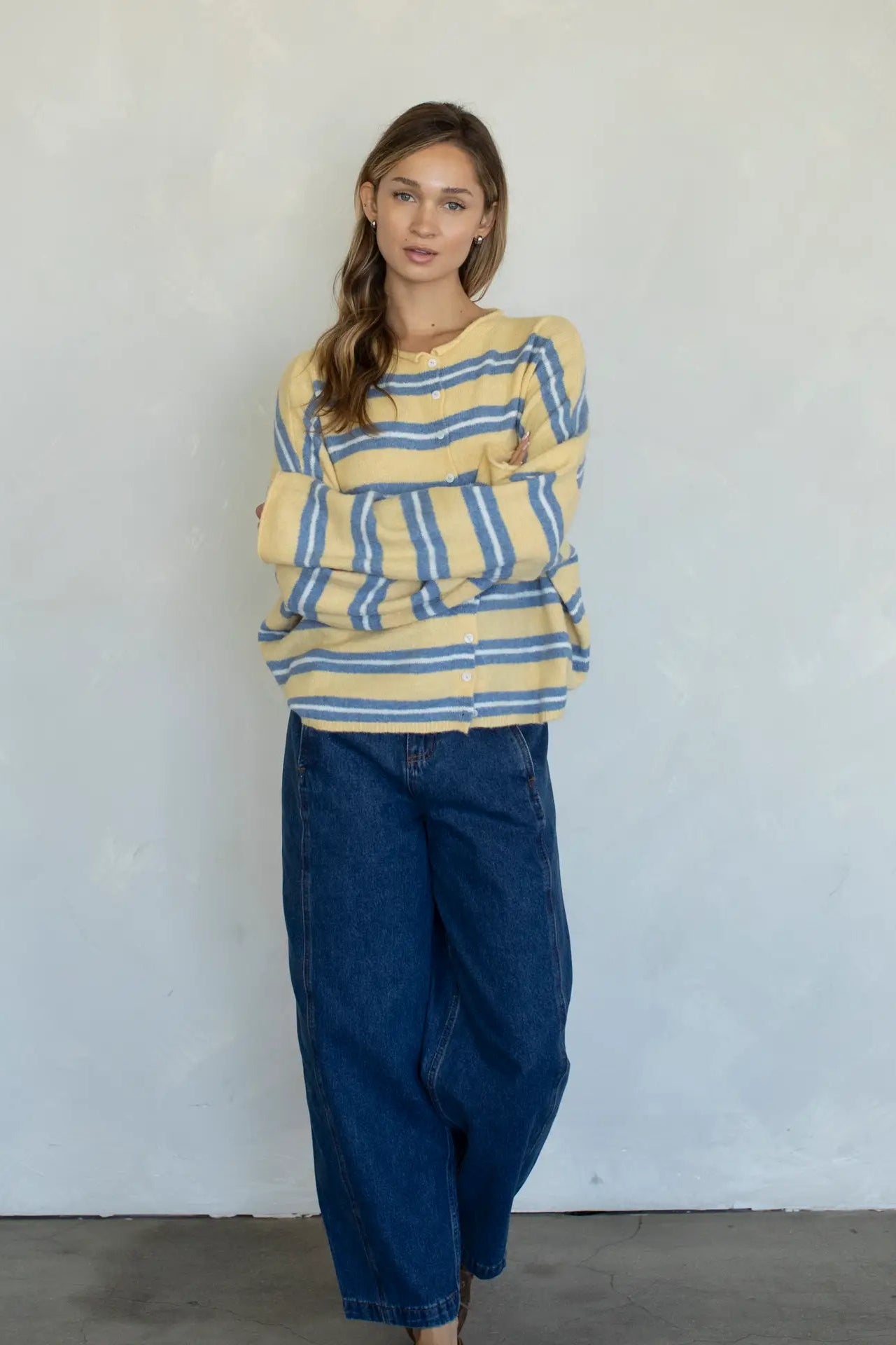 Piper Varsity Stripe Cardigan