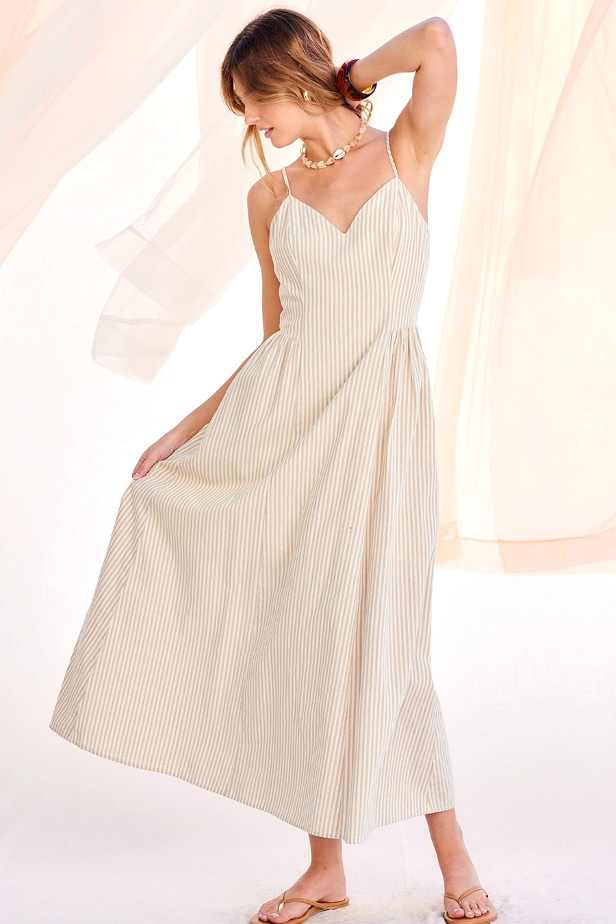 Harbor Line Maxi Dress