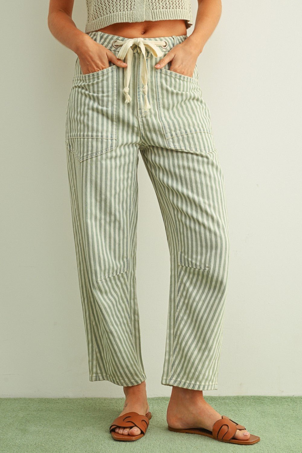 Coastal Stripe Barrel Pant