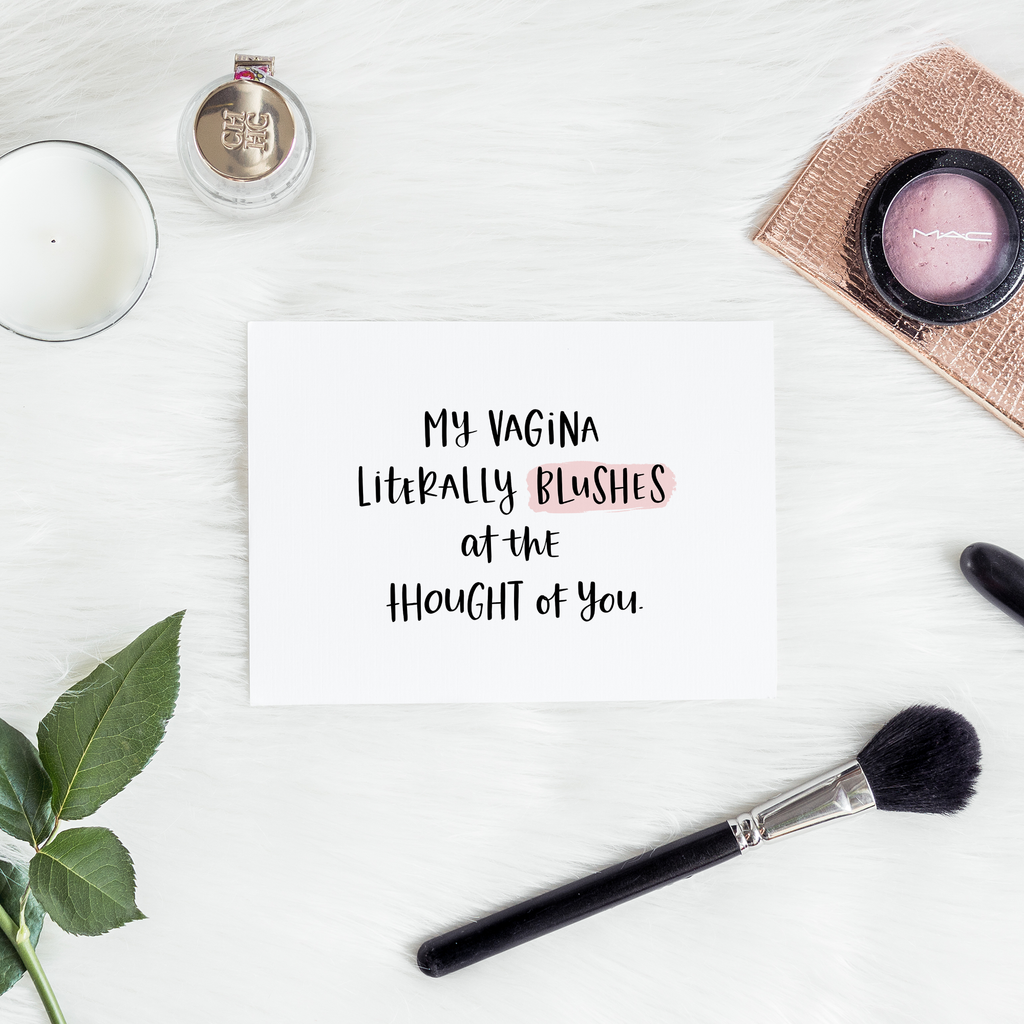 Blushes Valentines Card