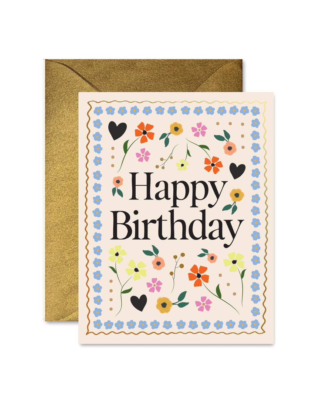 Mosaic Floral Birthday Card