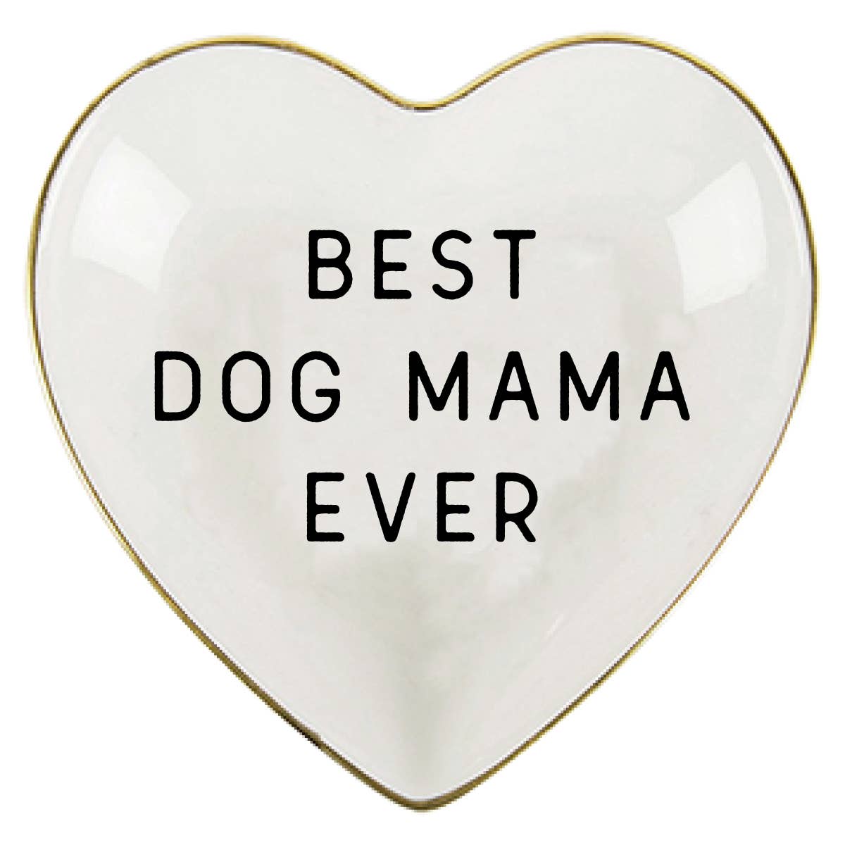 Best Dog Mama Ever Ceramic Trinket Tray