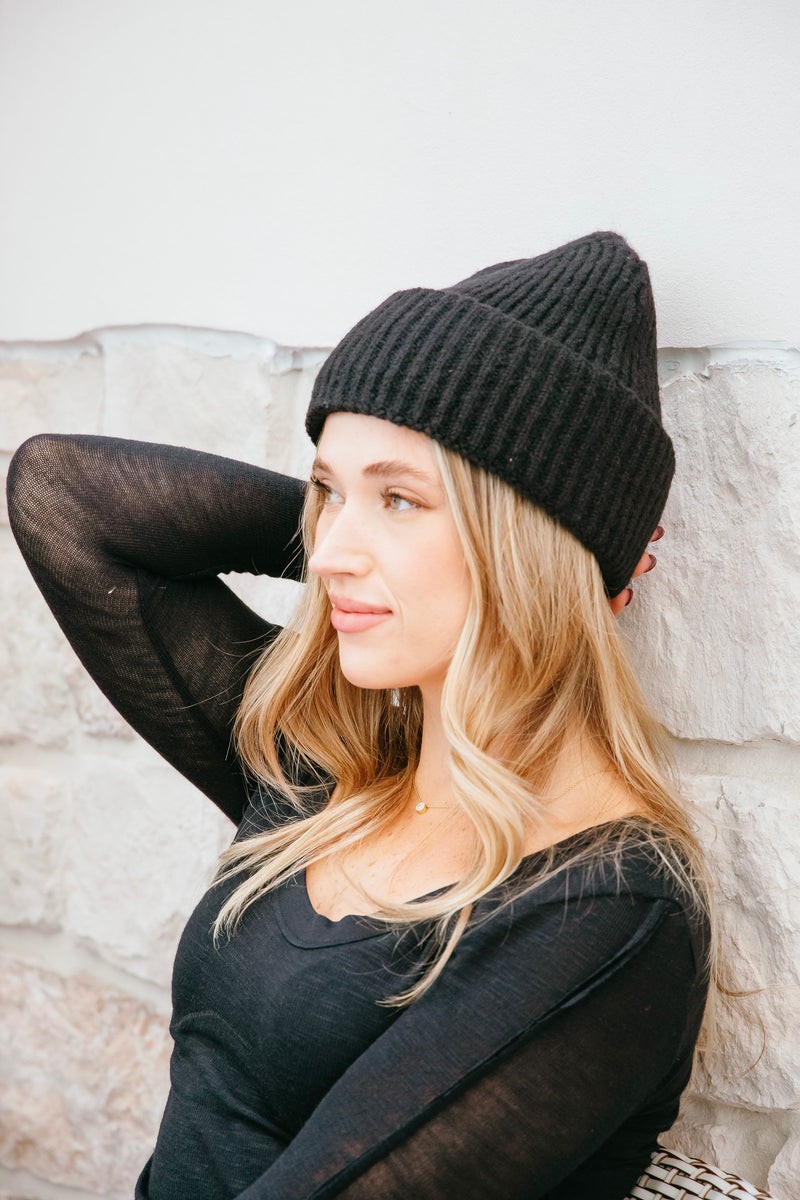 Free People Harbor Marled Ribbed Beanie