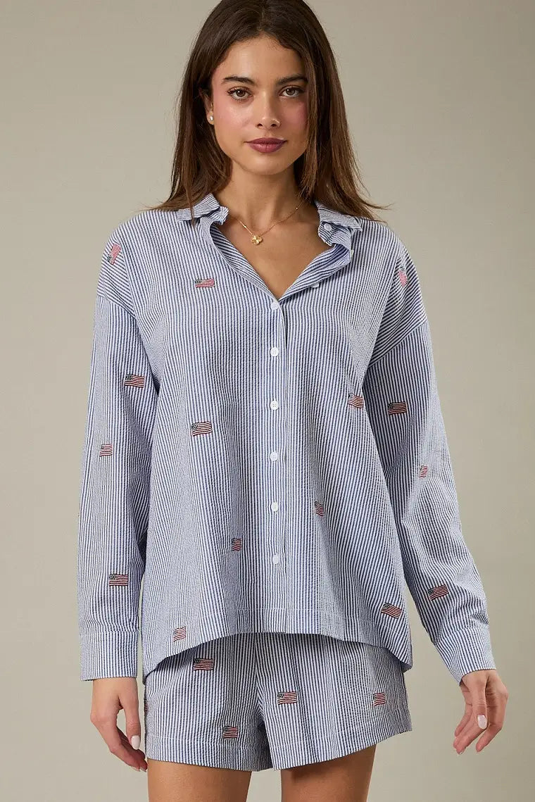 Americana Breeze Button Down