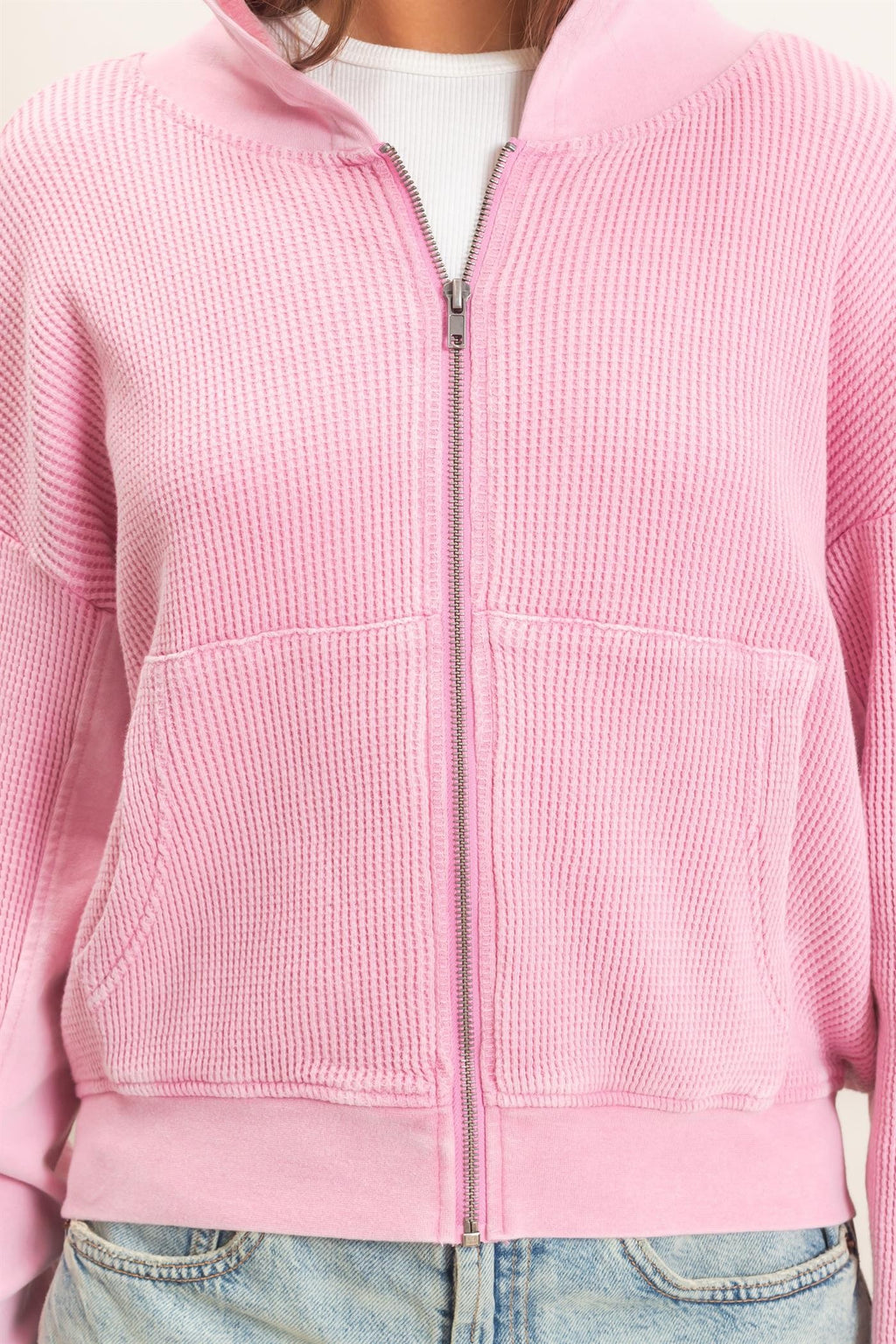 Cozy Core Waffle Hoodie
