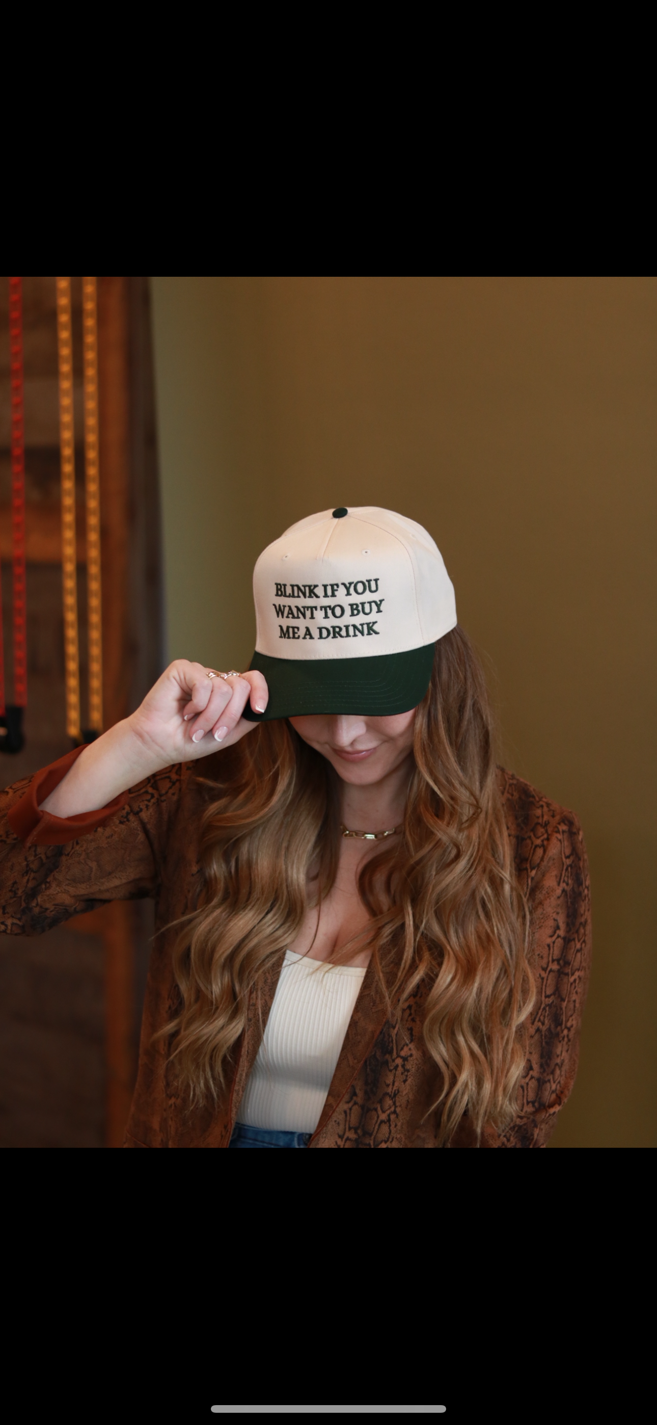 Blink If You Want To Buy Me A Drink Snapback