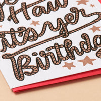 Yee Haw Birthday Card