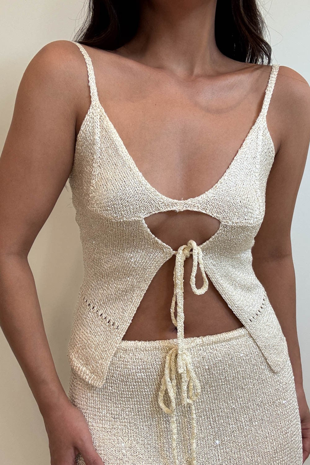 Aurora Sequin Knit Skirt Set