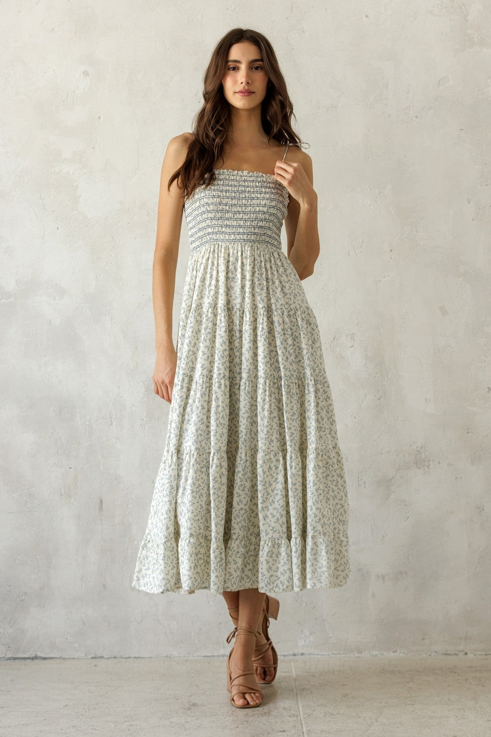 The Camille Meadow Midi Dress