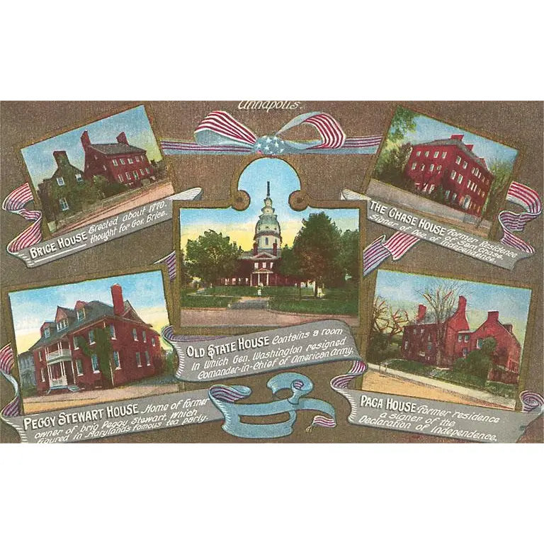 The Houses of Annapolis Greeting Card