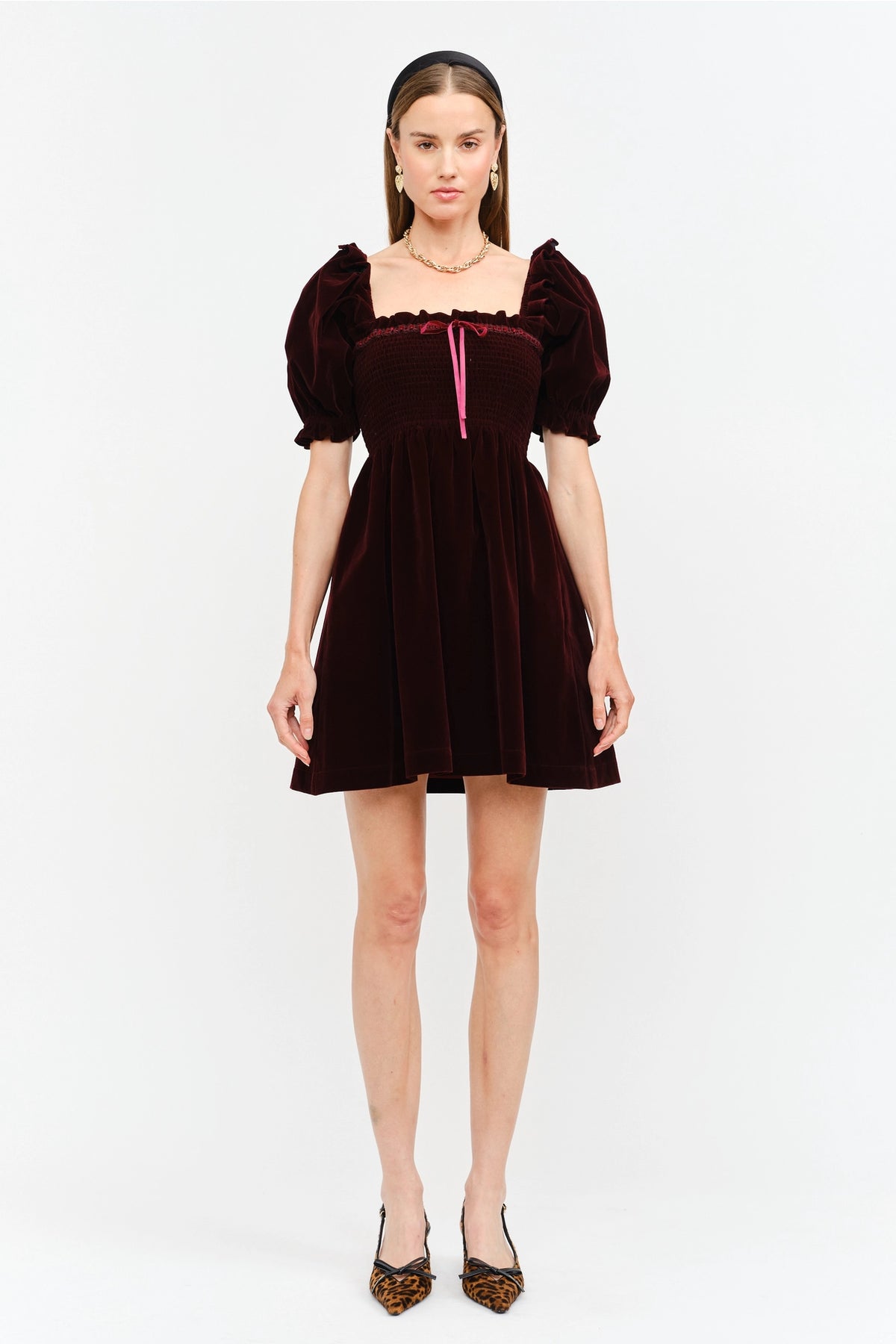 Oren Burgundy Mini Dress