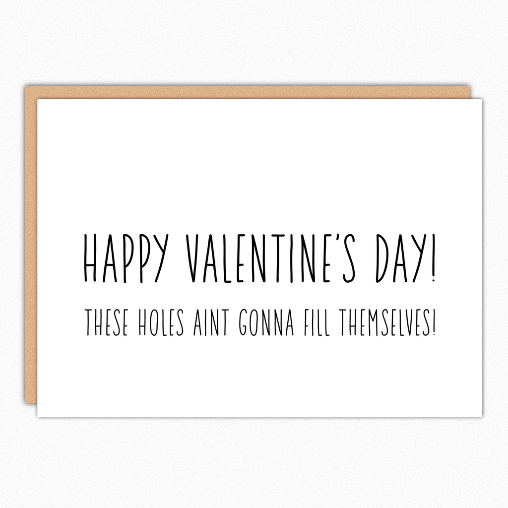 These Holes Valentines Card