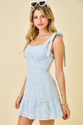 Sweet Magnolia Eyelet Mini Dress